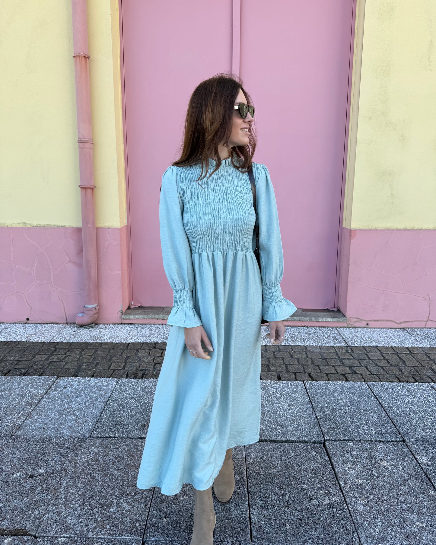 Vestido Matilde- Verde Água