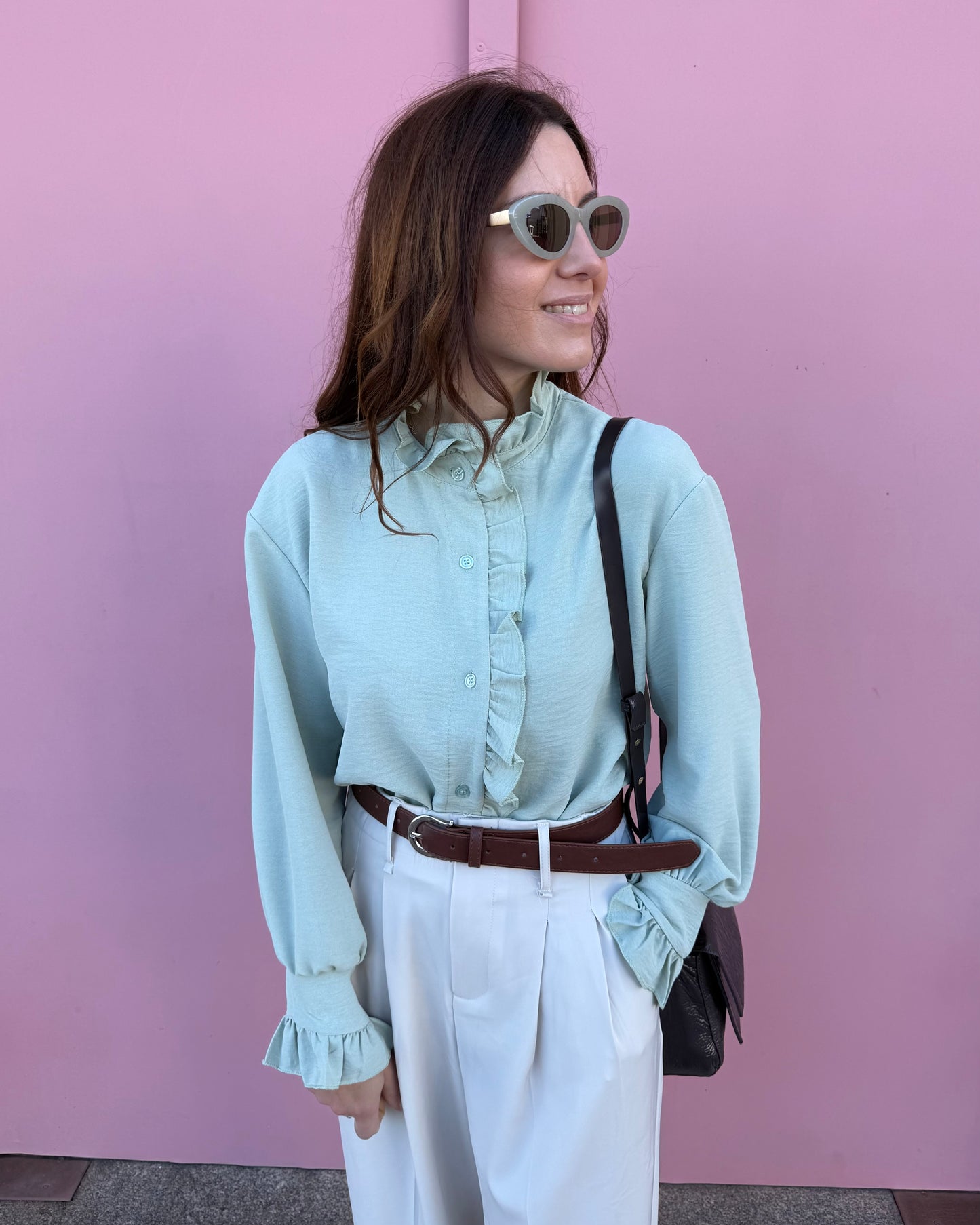Camisa Amélie - Verde Água