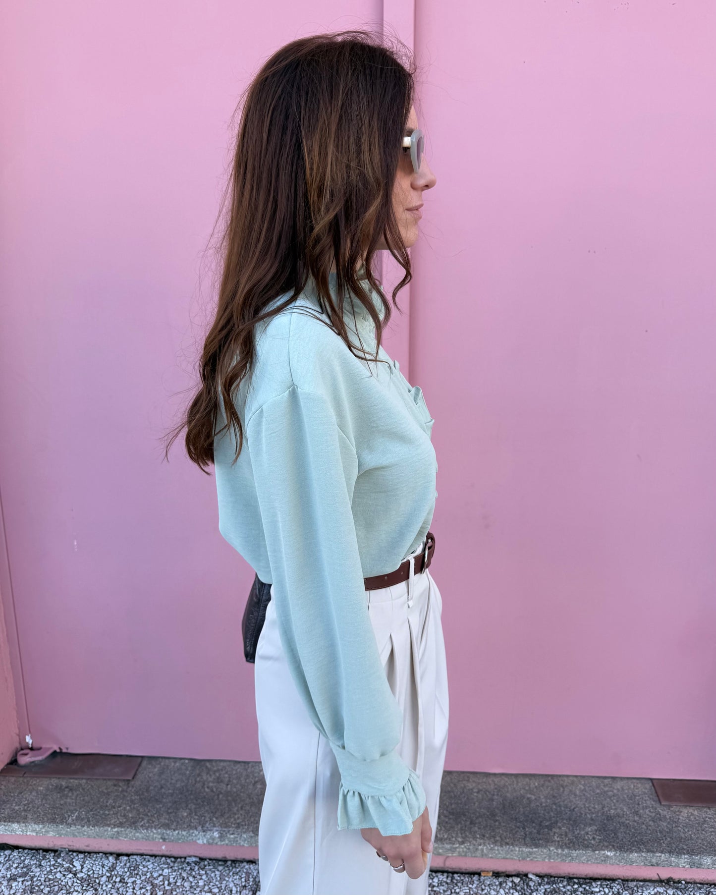 Camisa Amélie - Verde Água
