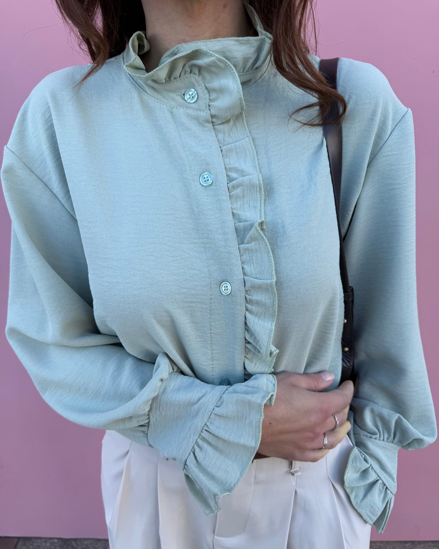 Camisa Amélie - Verde Água