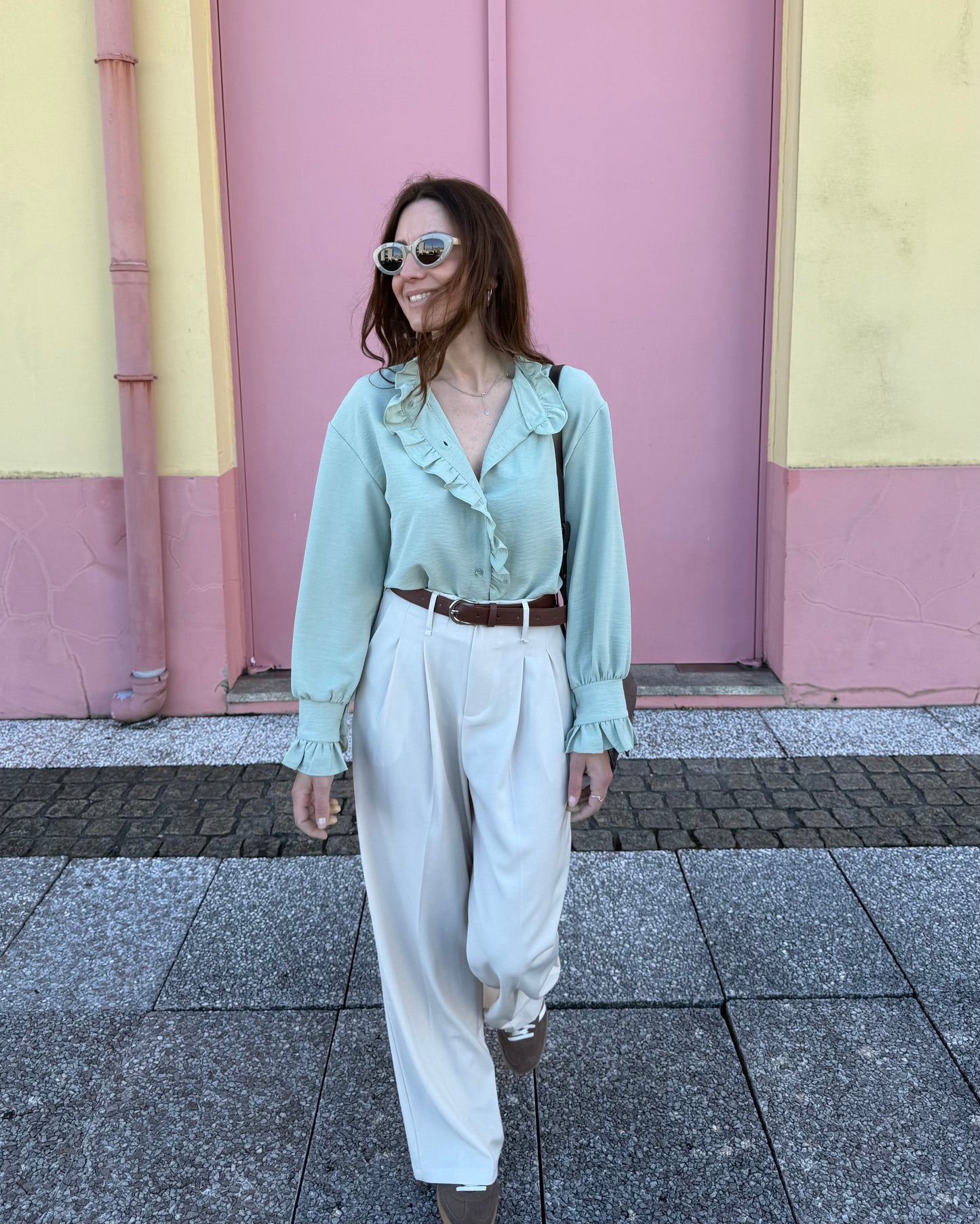 Camisa Amélie - Verde Água