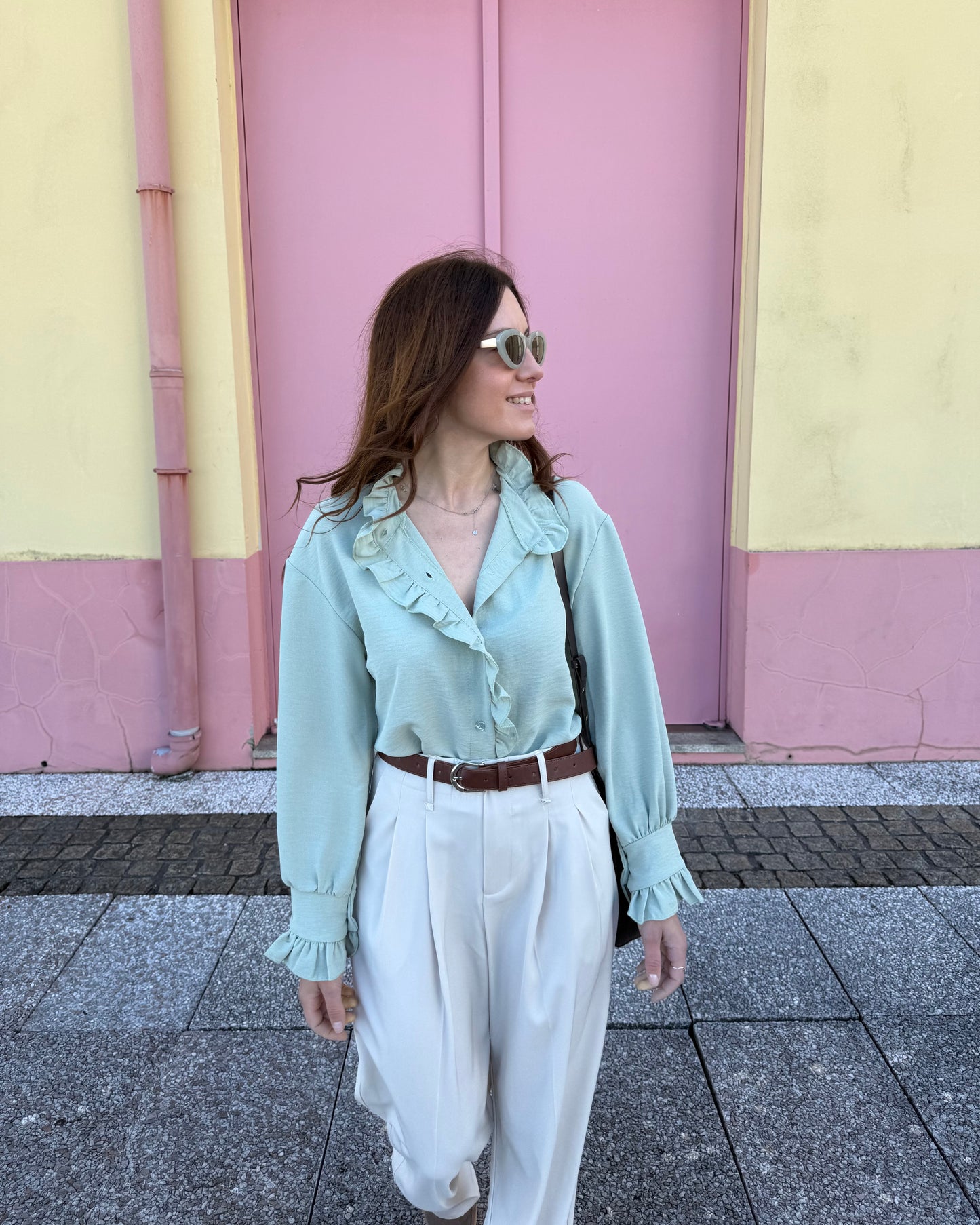 Camisa Amélie - Verde Água