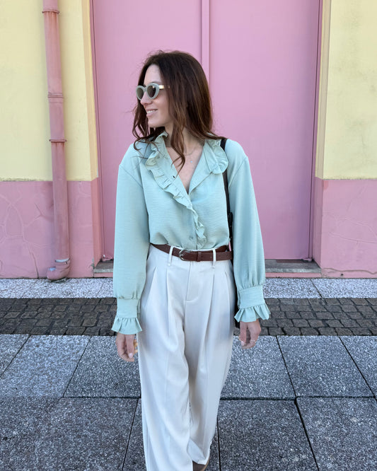 Camisa Amélie - Verde Água