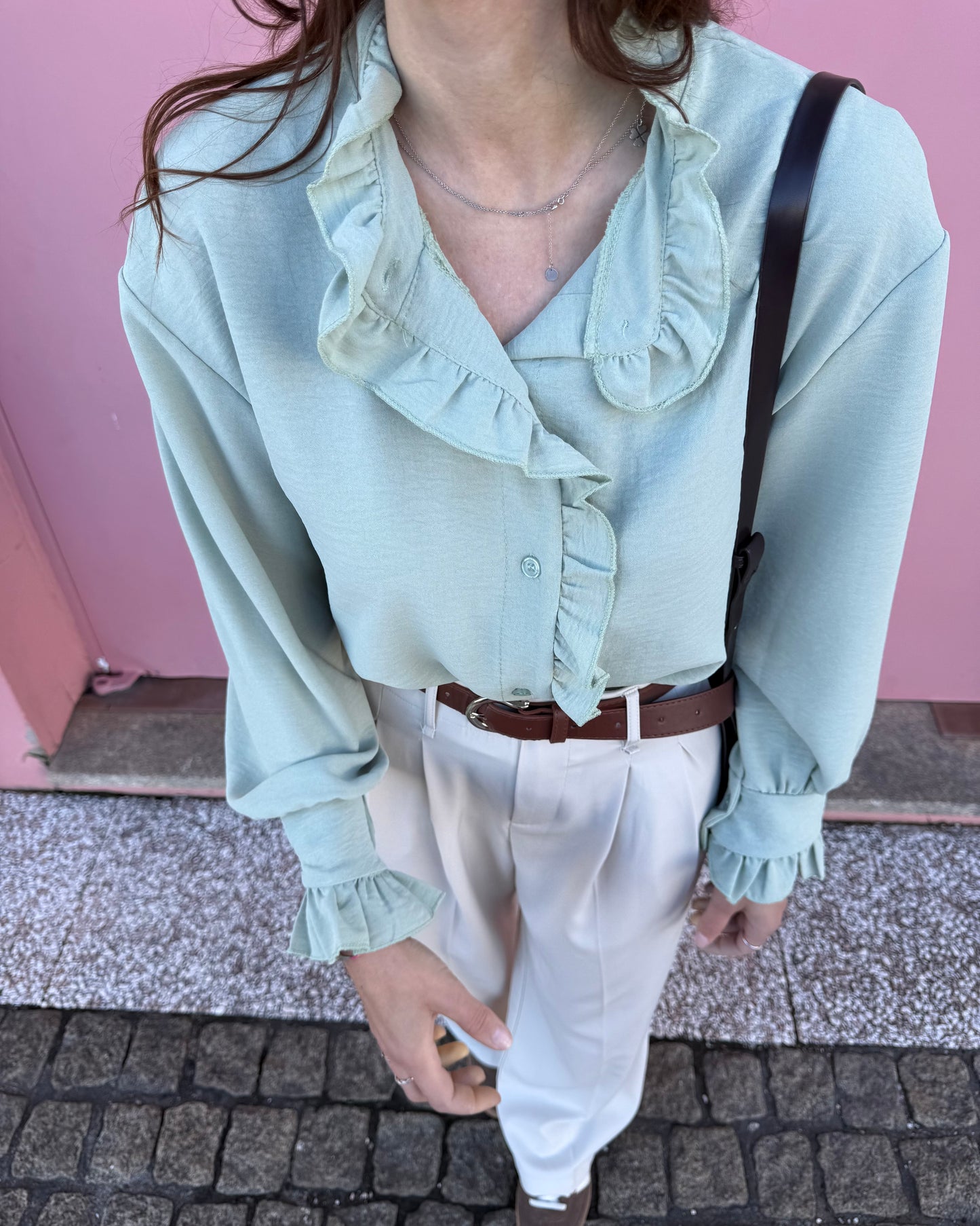 Camisa Amélie - Verde Água