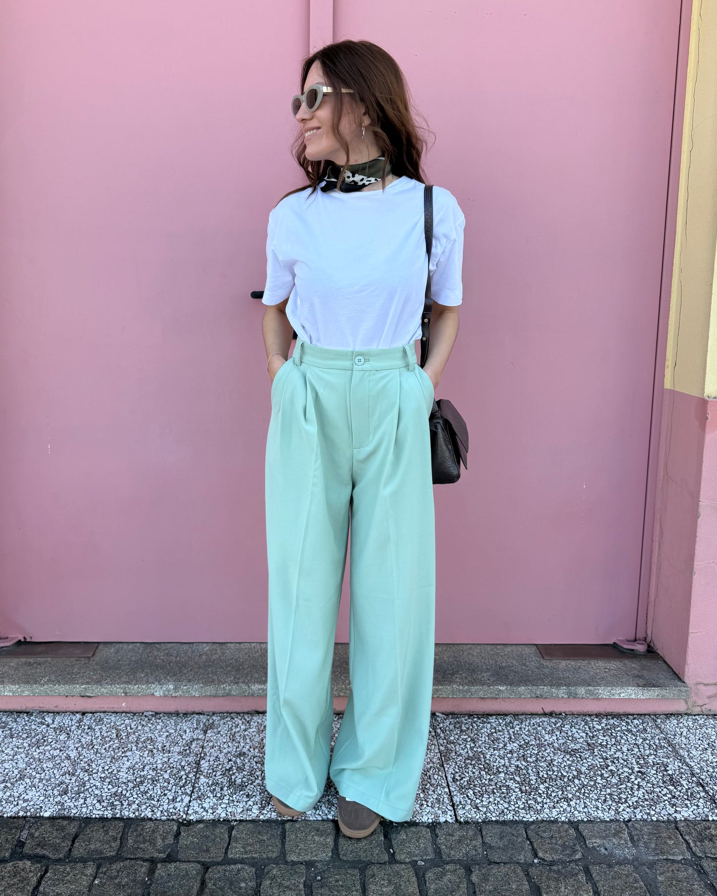 Calças de Alfaiataria Spring - Verde