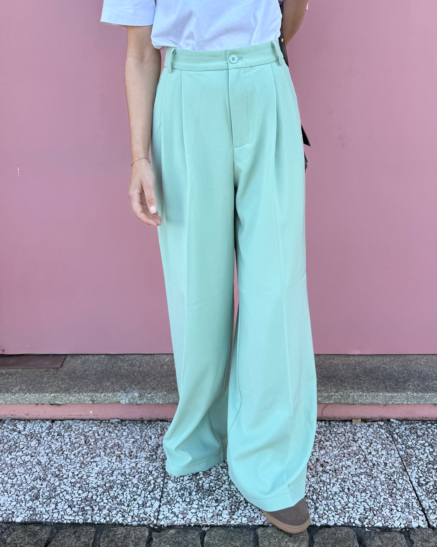 Calças de Alfaiataria Spring - Verde