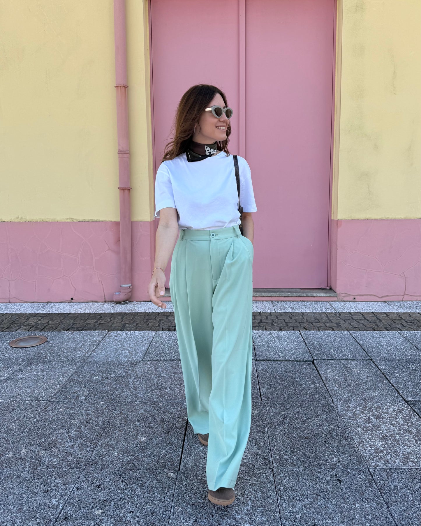 Calças de Alfaiataria Spring - Verde