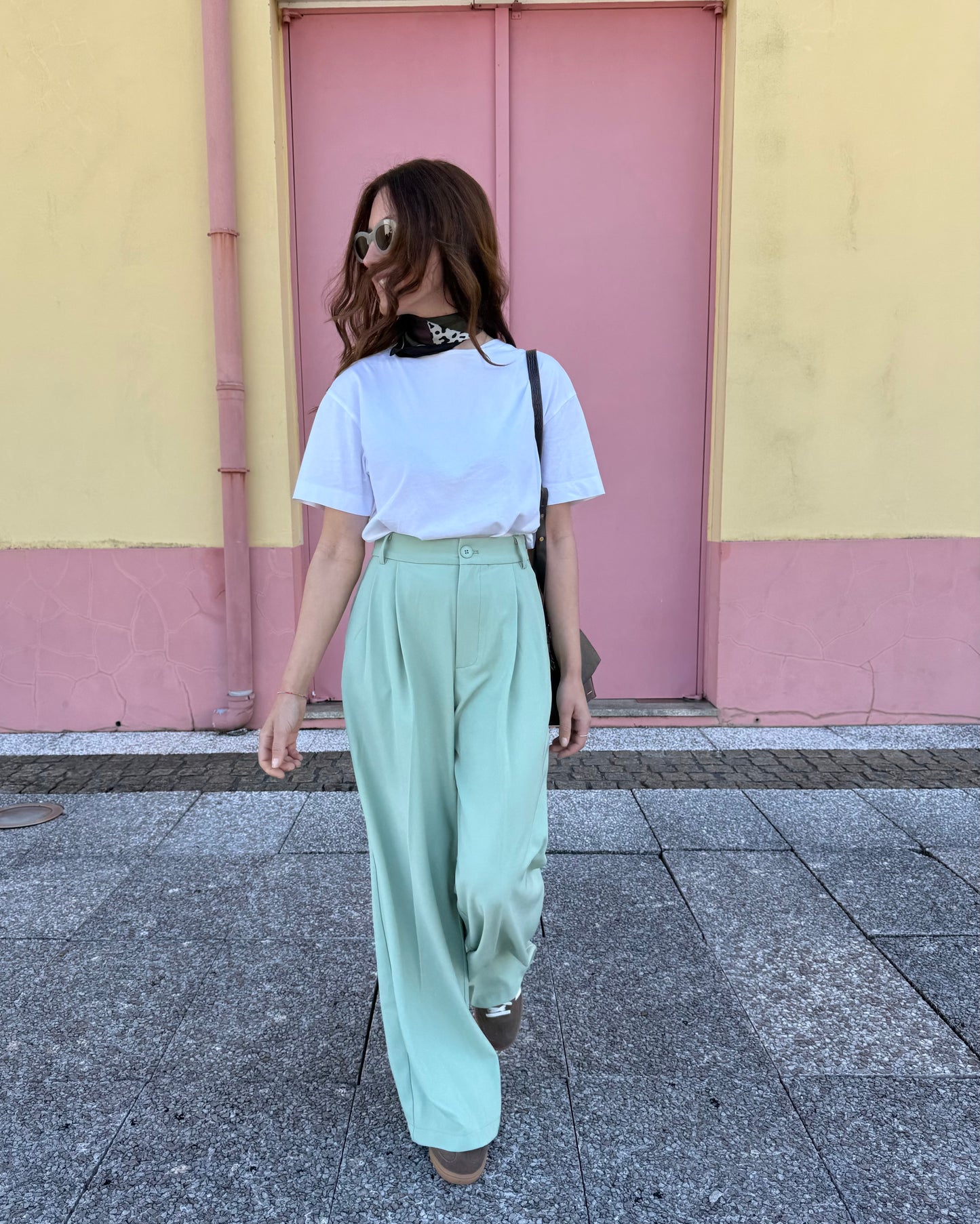 Calças de Alfaiataria Spring - Verde