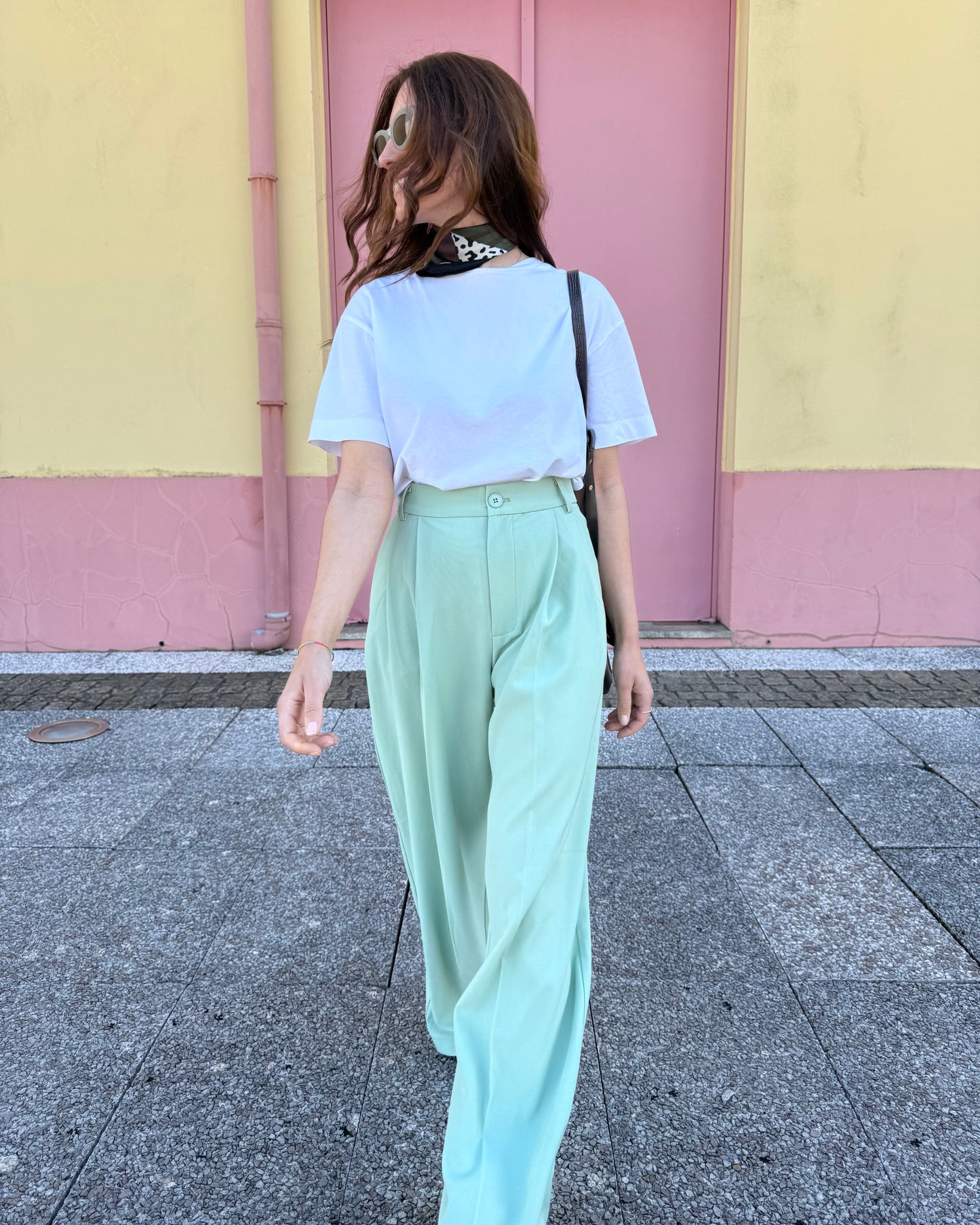 Calças de Alfaiataria Spring - Verde