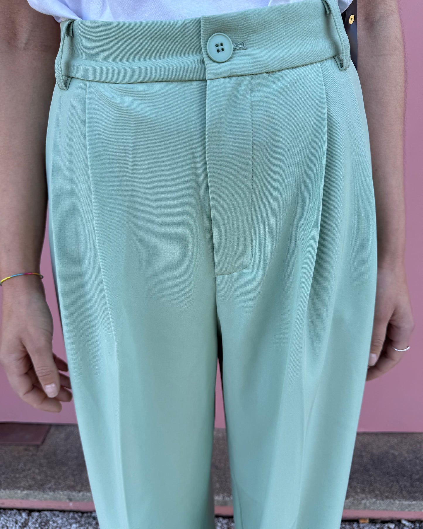 Calças de Alfaiataria Spring - Verde