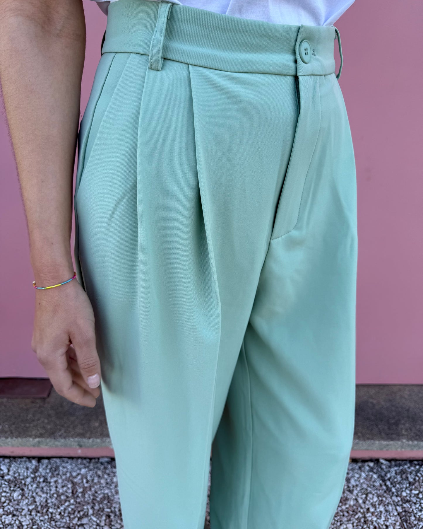 Calças de Alfaiataria Spring - Verde