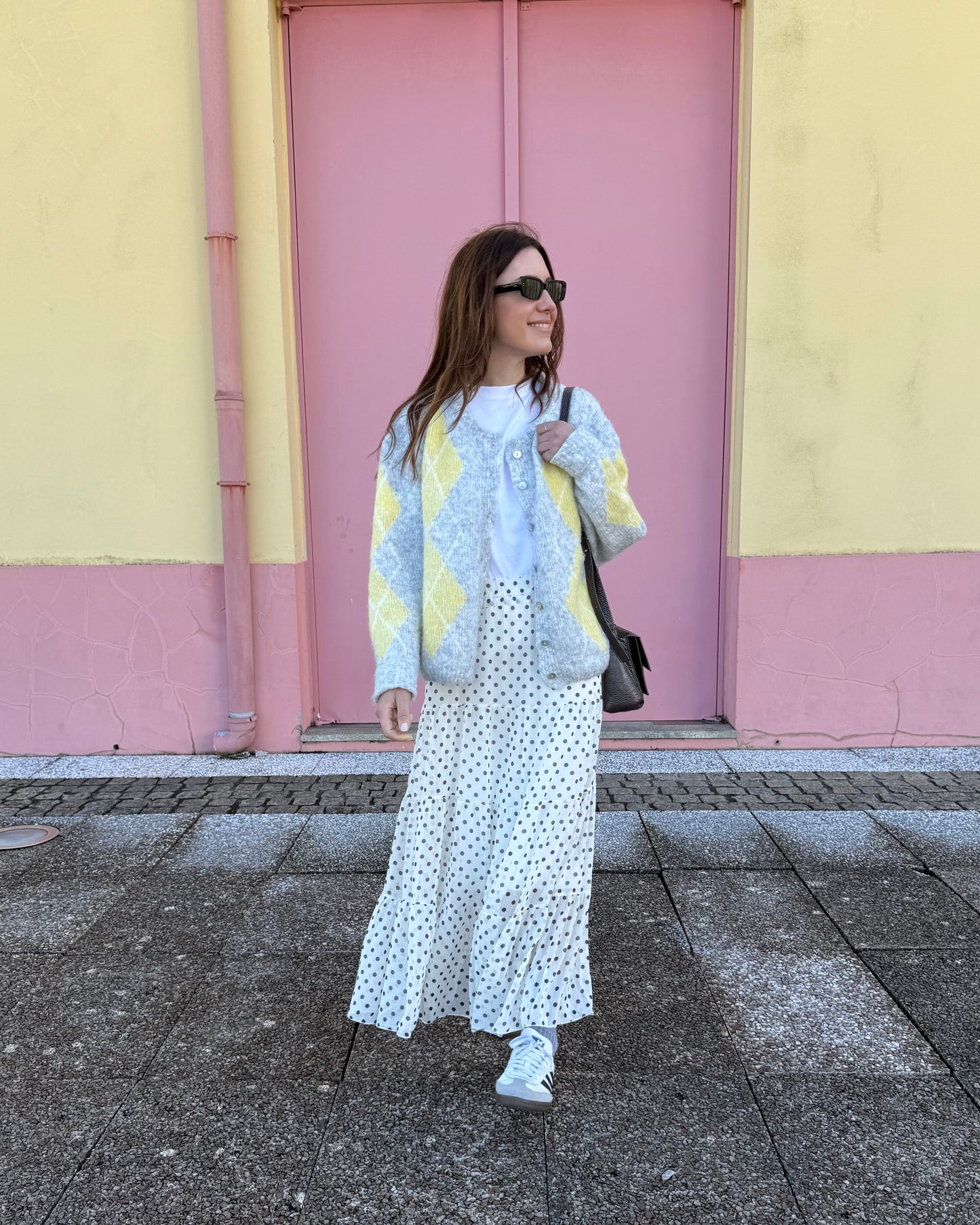 Saia Polka Dots - Preto e Branco - Envio até 19/03