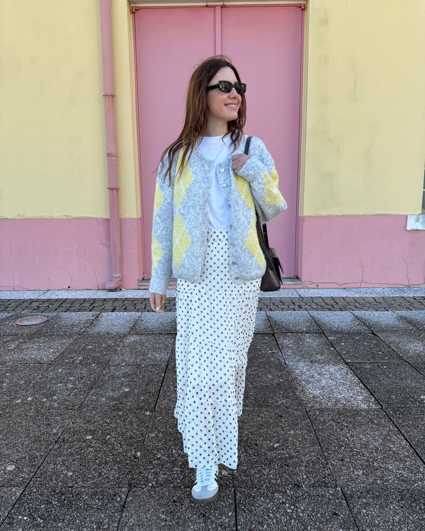 Saia Polka Dots - Preto e Branco - Envio até 19/03