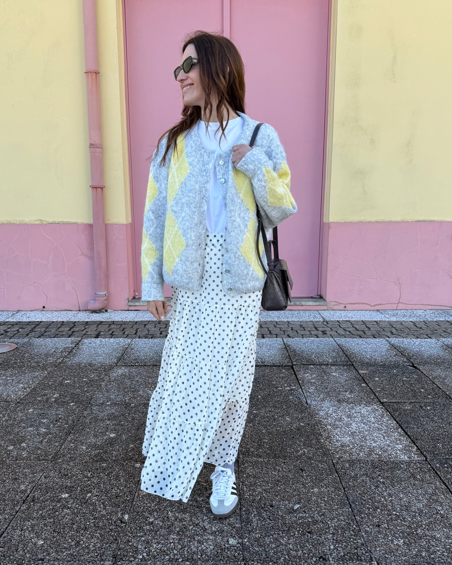 Saia Polka Dots - Preto e Branco - Envio até 19/03