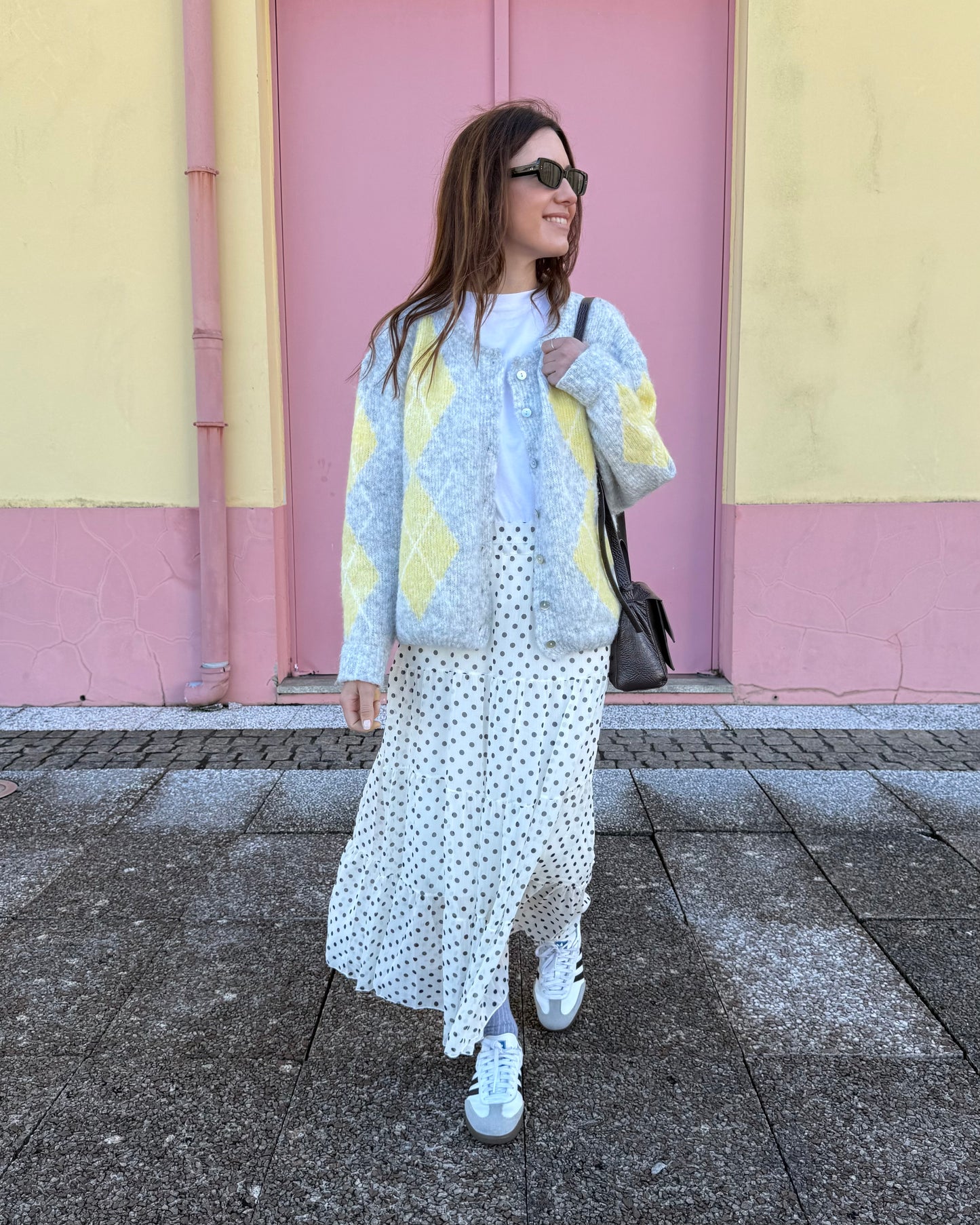 Saia Polka Dots - Preto e Branco - Envio até 19/03