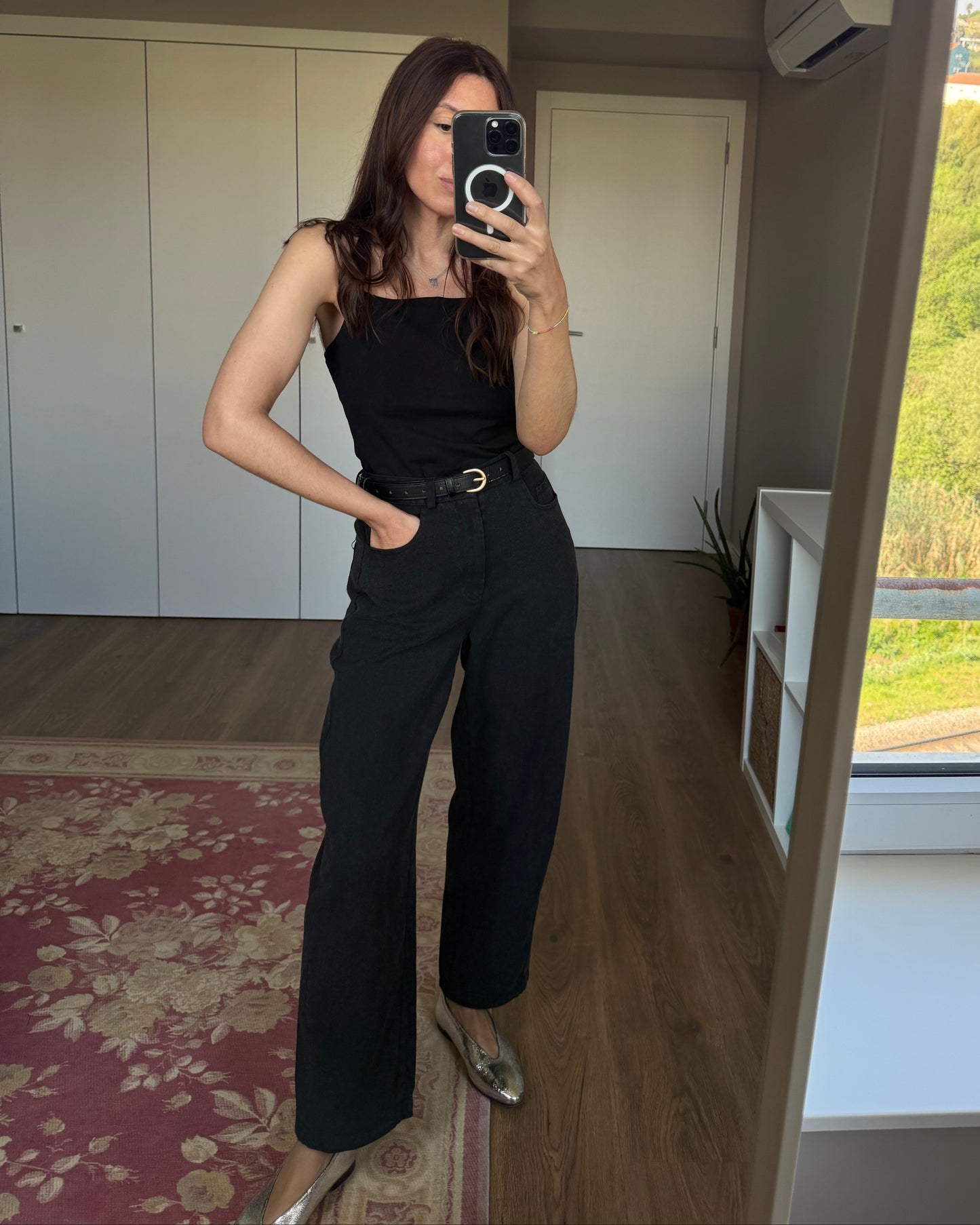 Jeans Preto -  Pré-venda - Envio até 22/05