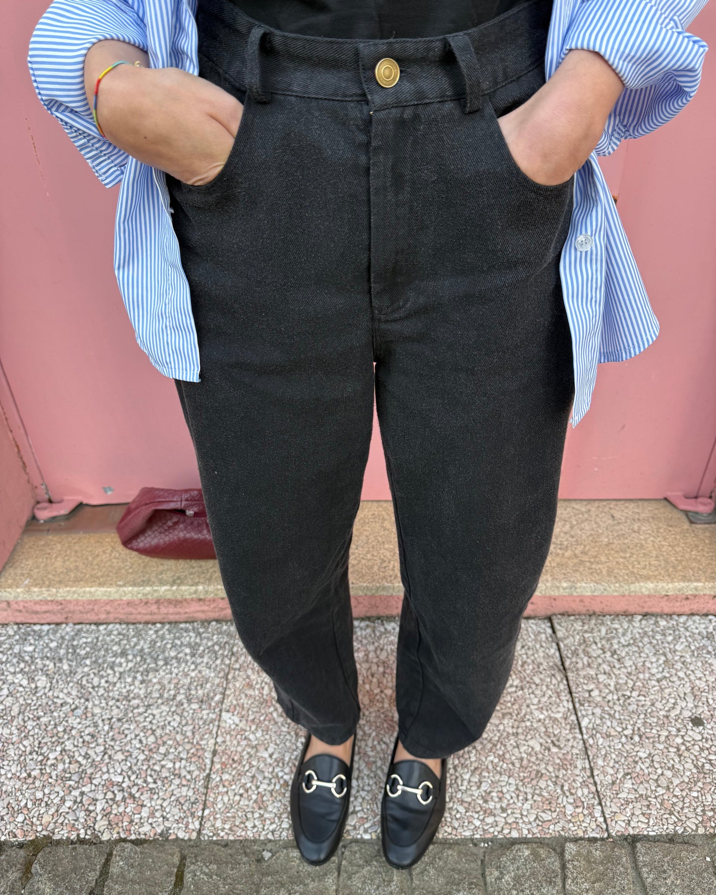 Jeans Preto -  Pré-venda - Envio até 22/05