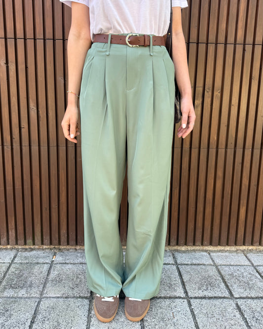 Calças de Alfaiataria Light - Verde