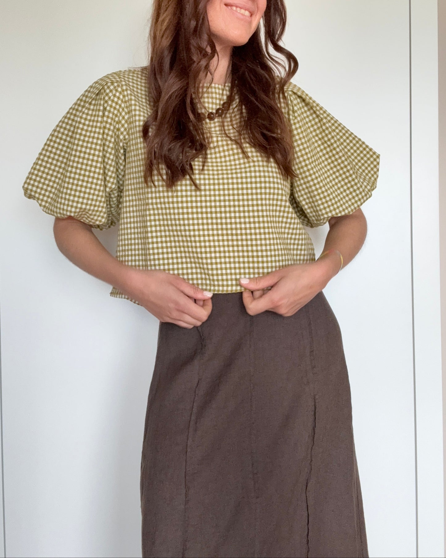 Blusa Vichy Verde