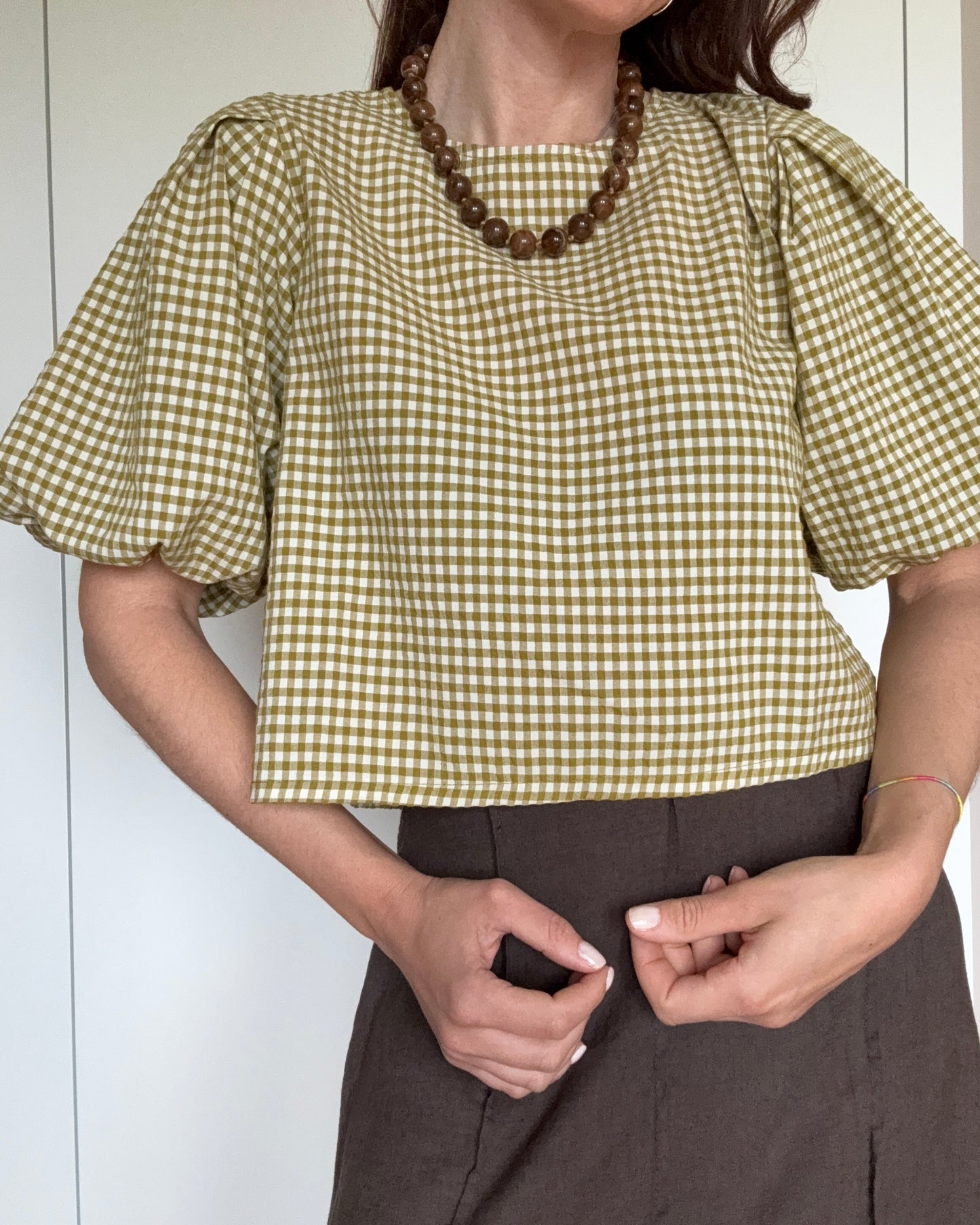 Blusa Vichy Verde