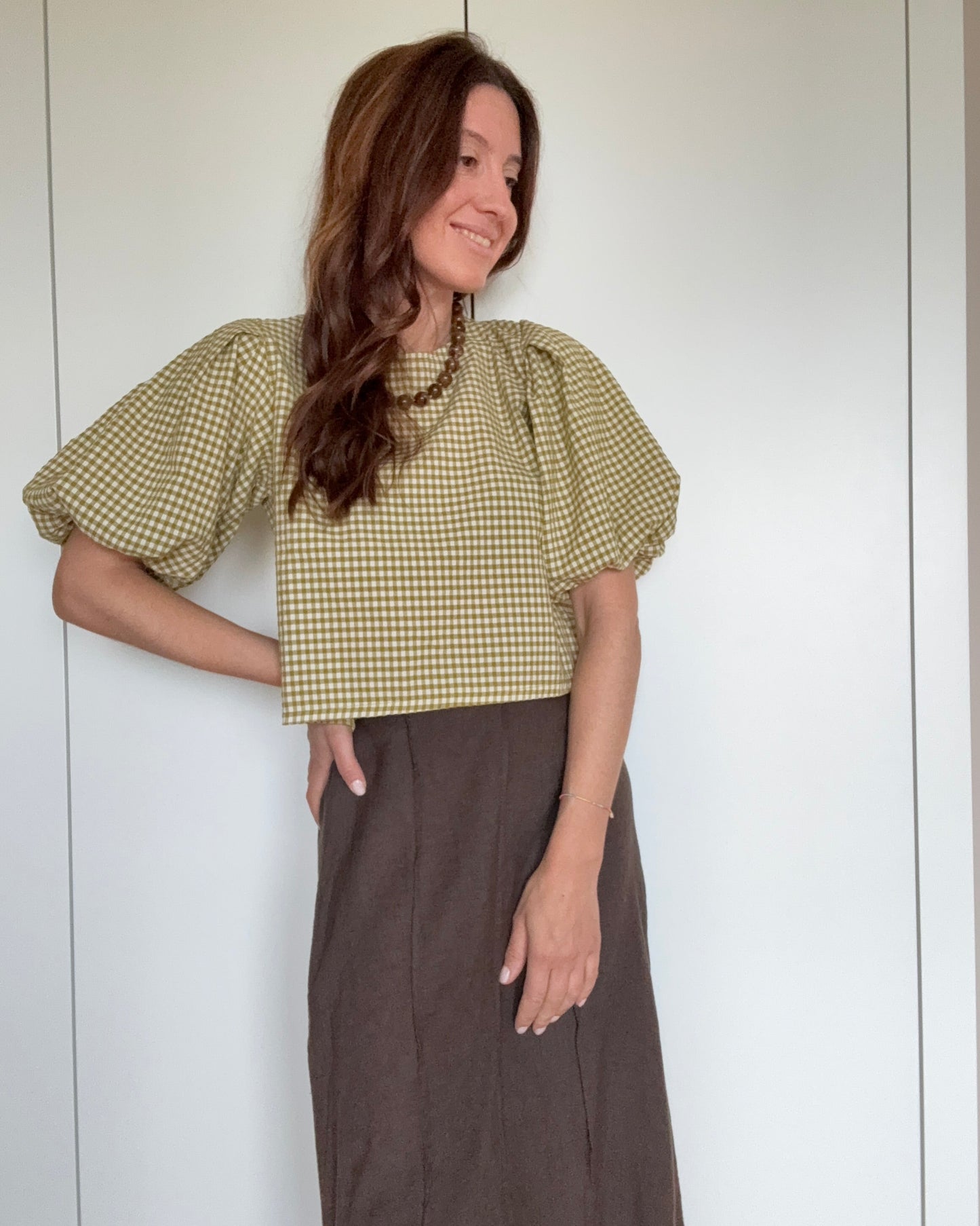 Blusa Vichy Verde