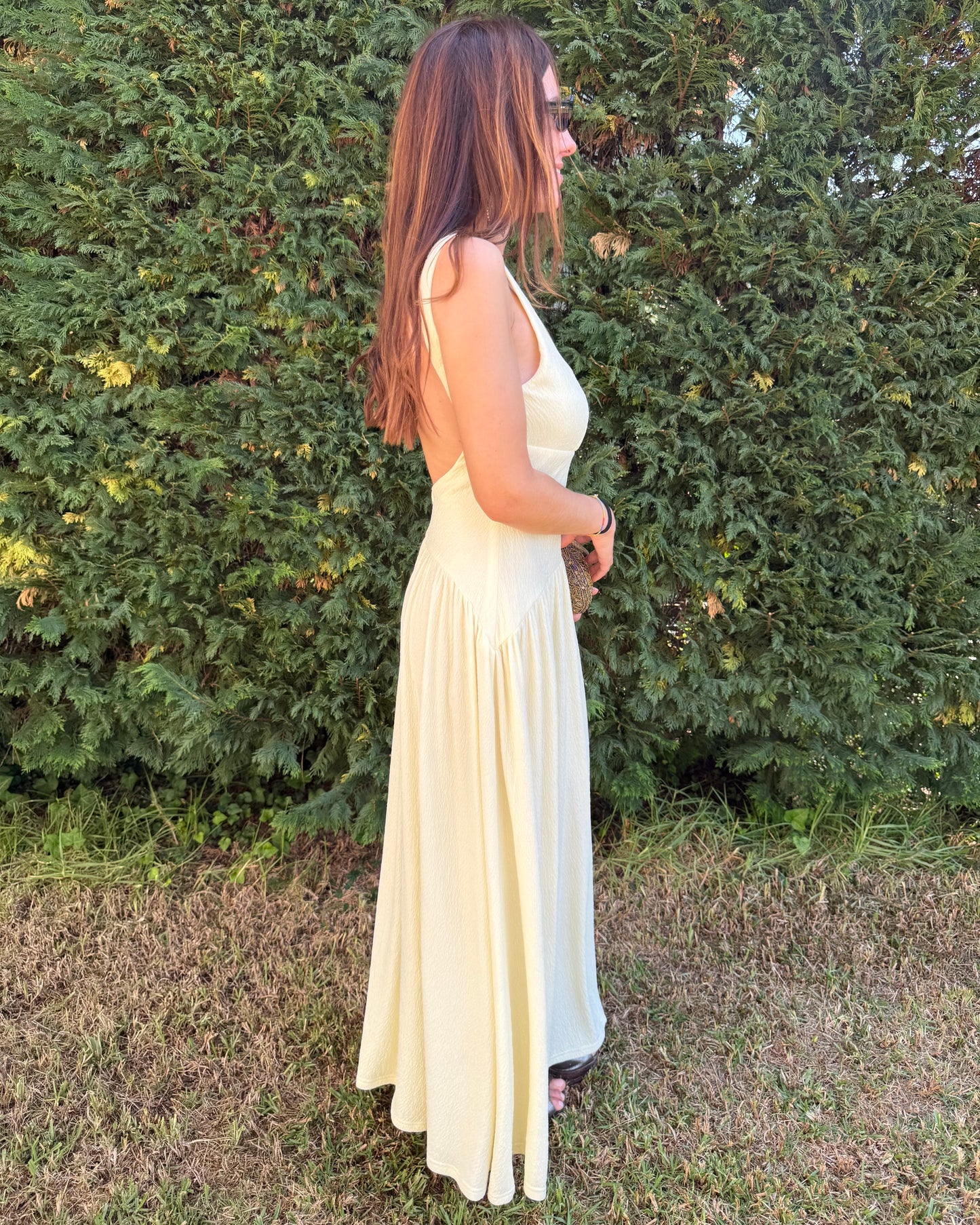 Vestido Alicante - Amarelo Manteiga