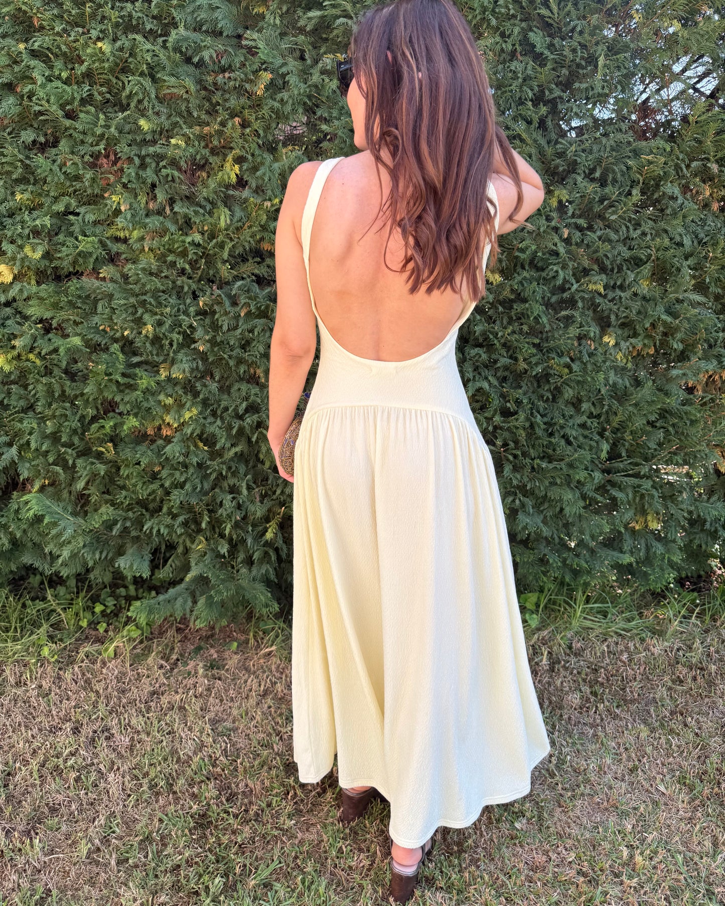 Vestido Alicante - Amarelo Manteiga