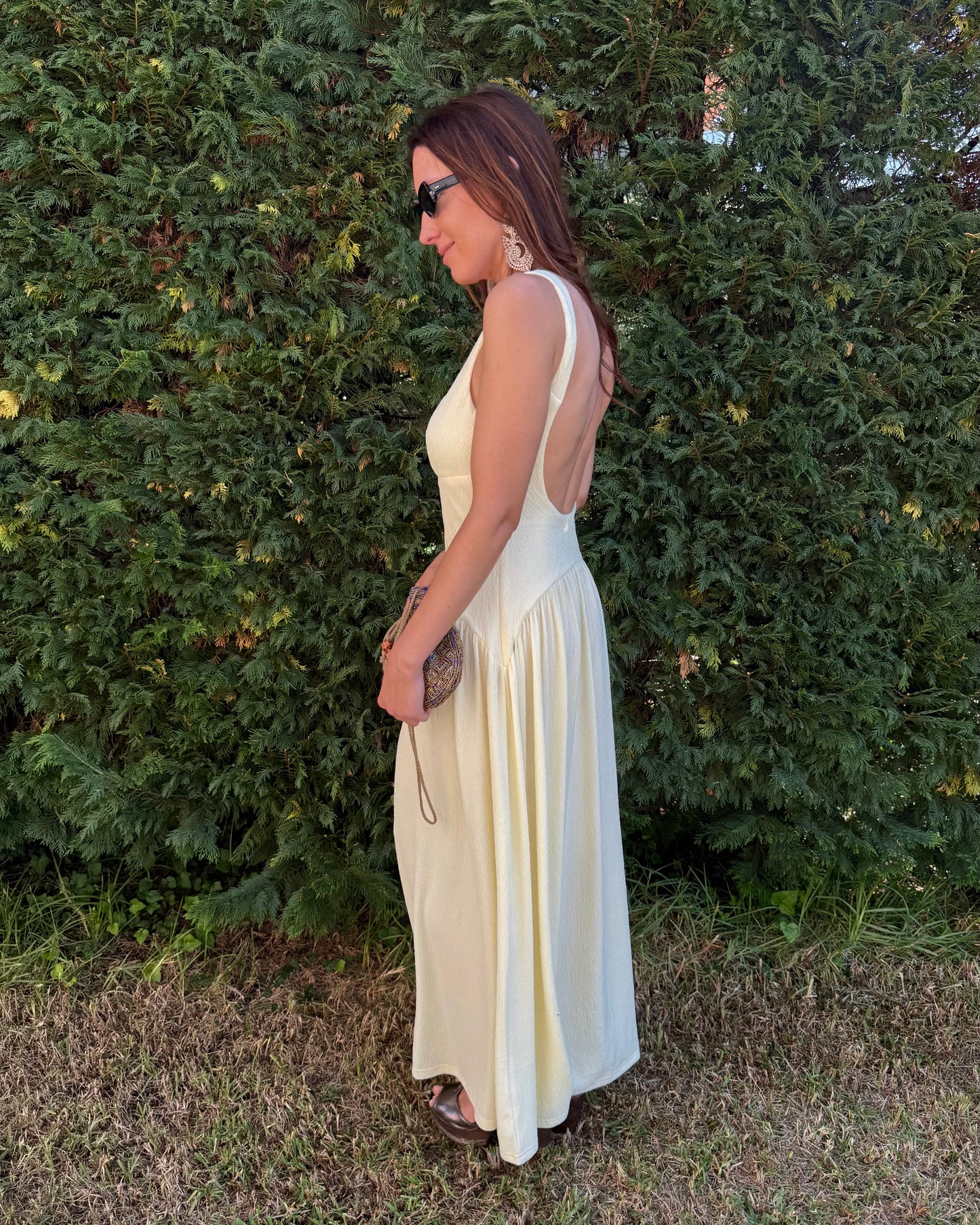 Vestido Alicante - Amarelo Manteiga
