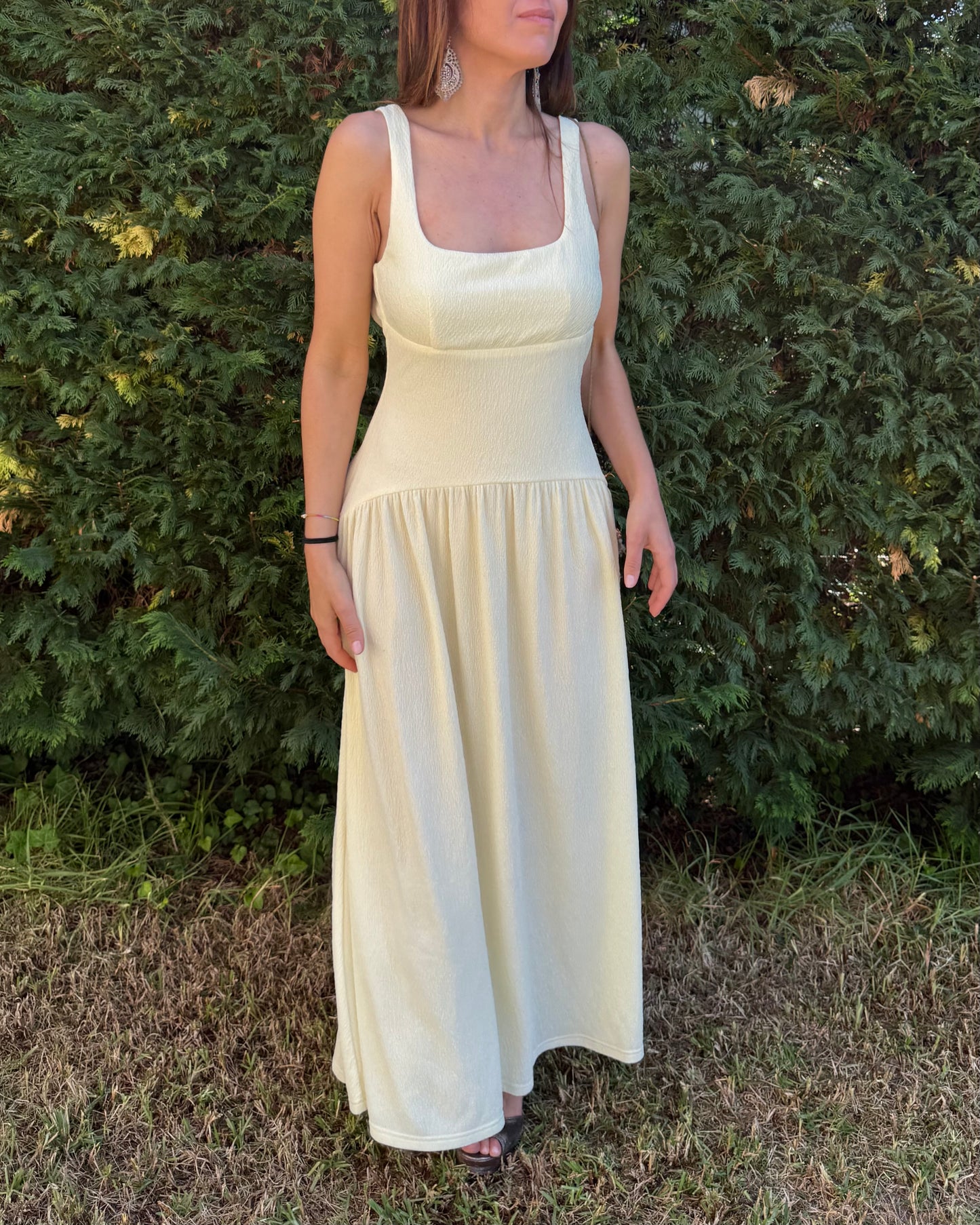 Vestido Alicante - Amarelo Manteiga