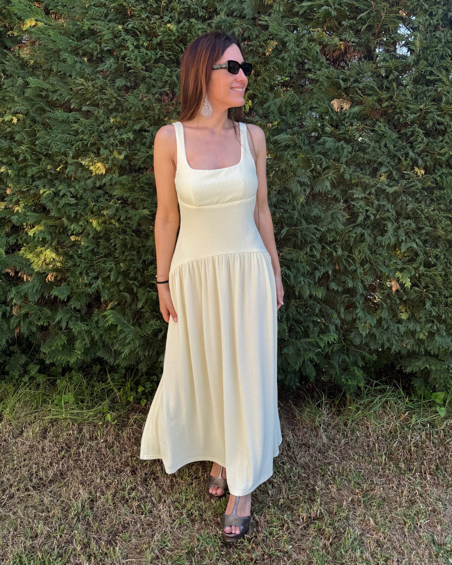 Vestido Alicante - Amarelo Manteiga