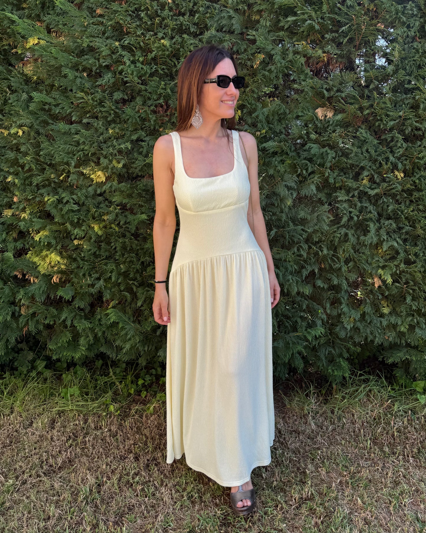 Vestido Alicante - Amarelo Manteiga