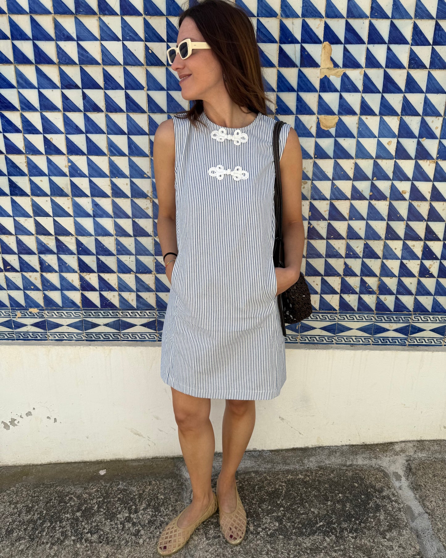 Vestido Celeste