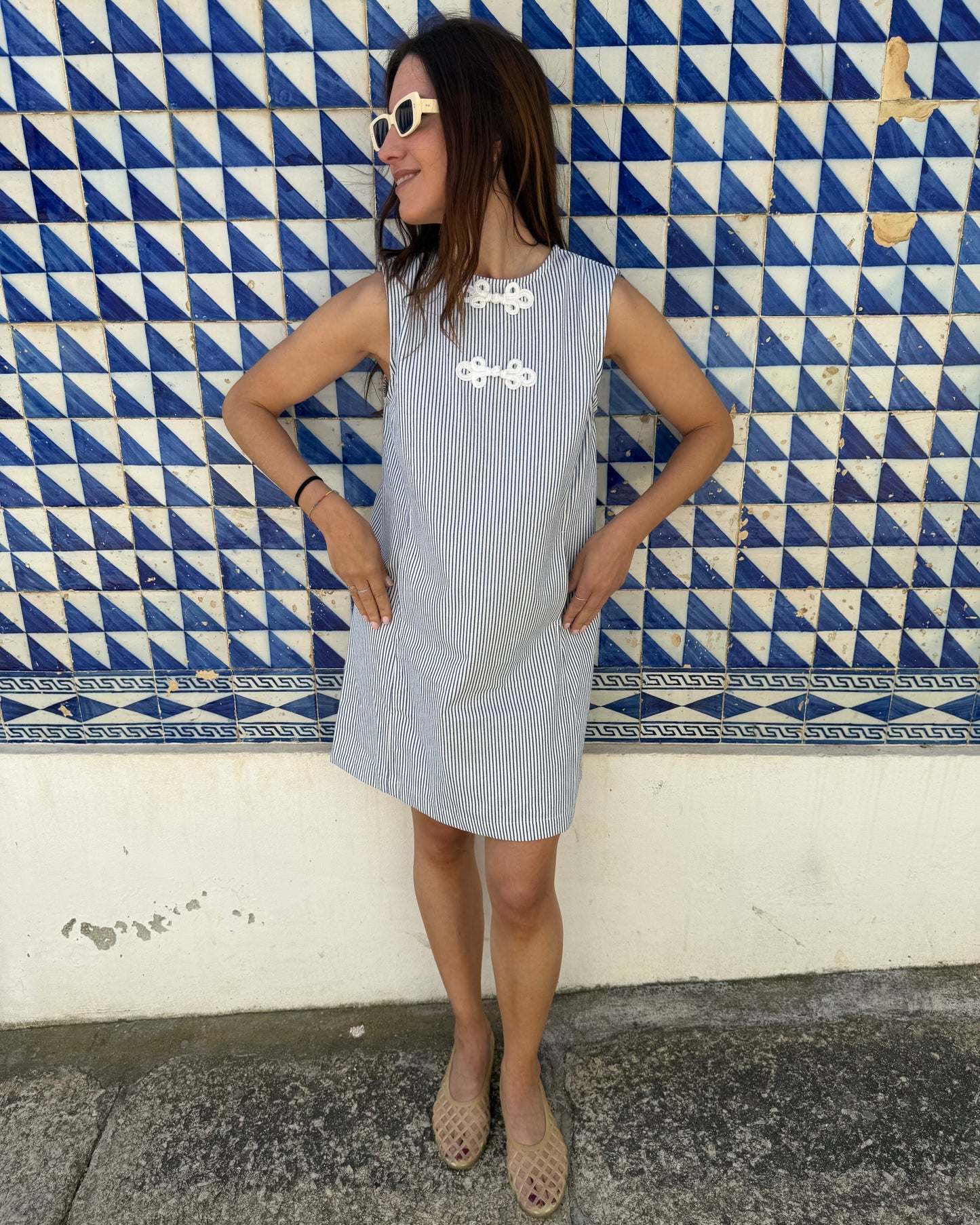 Vestido Celeste