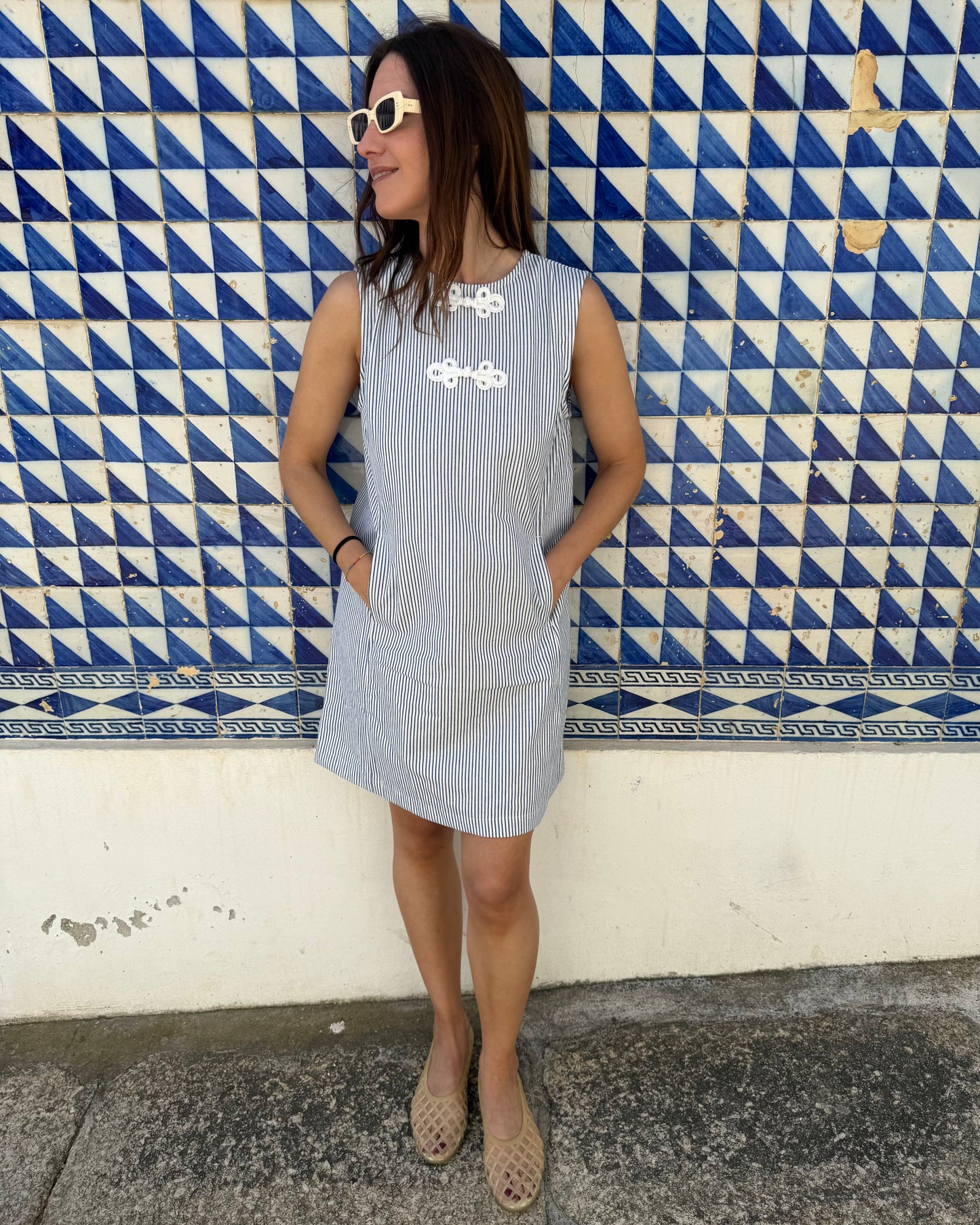 Vestido Celeste