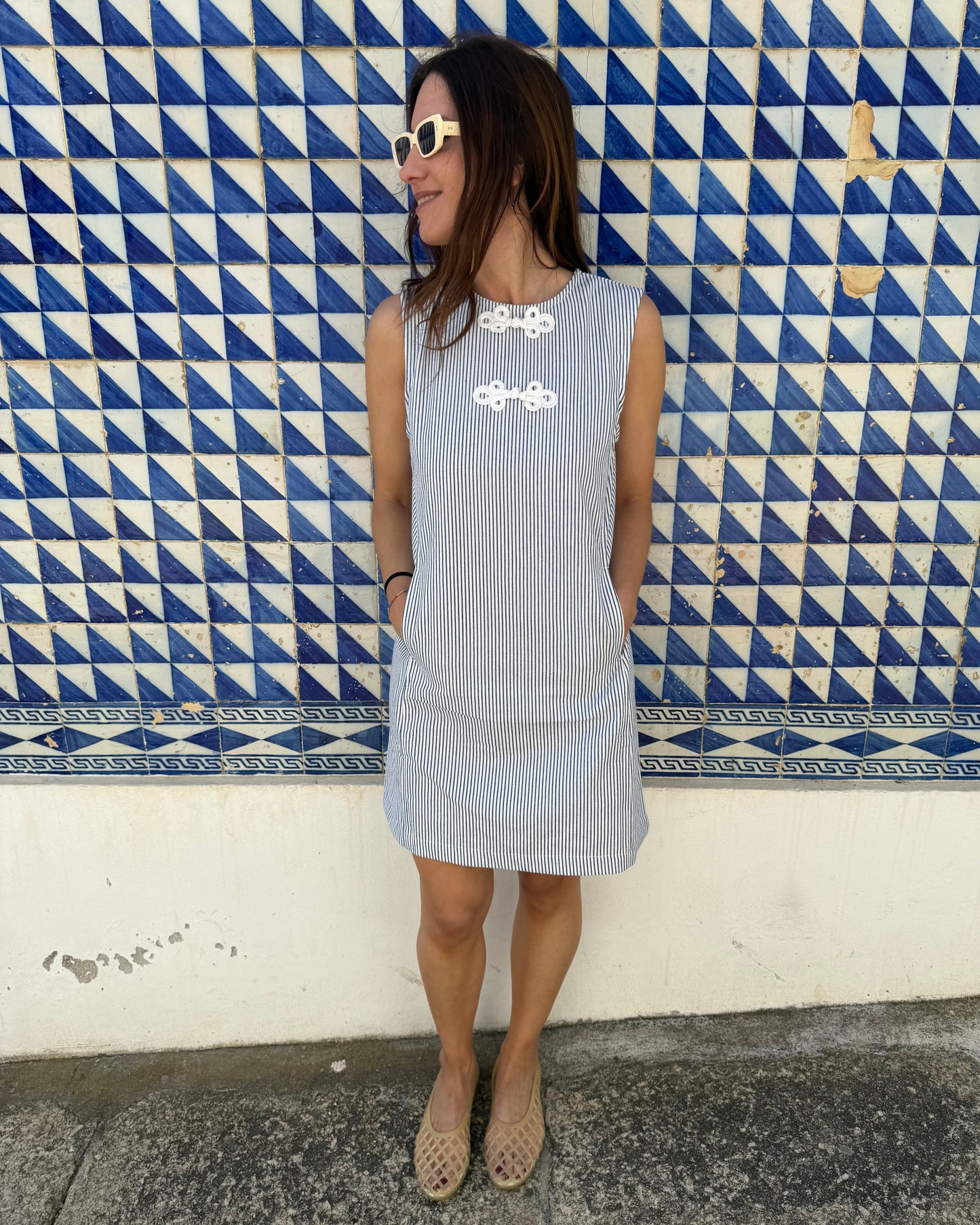 Vestido Celeste