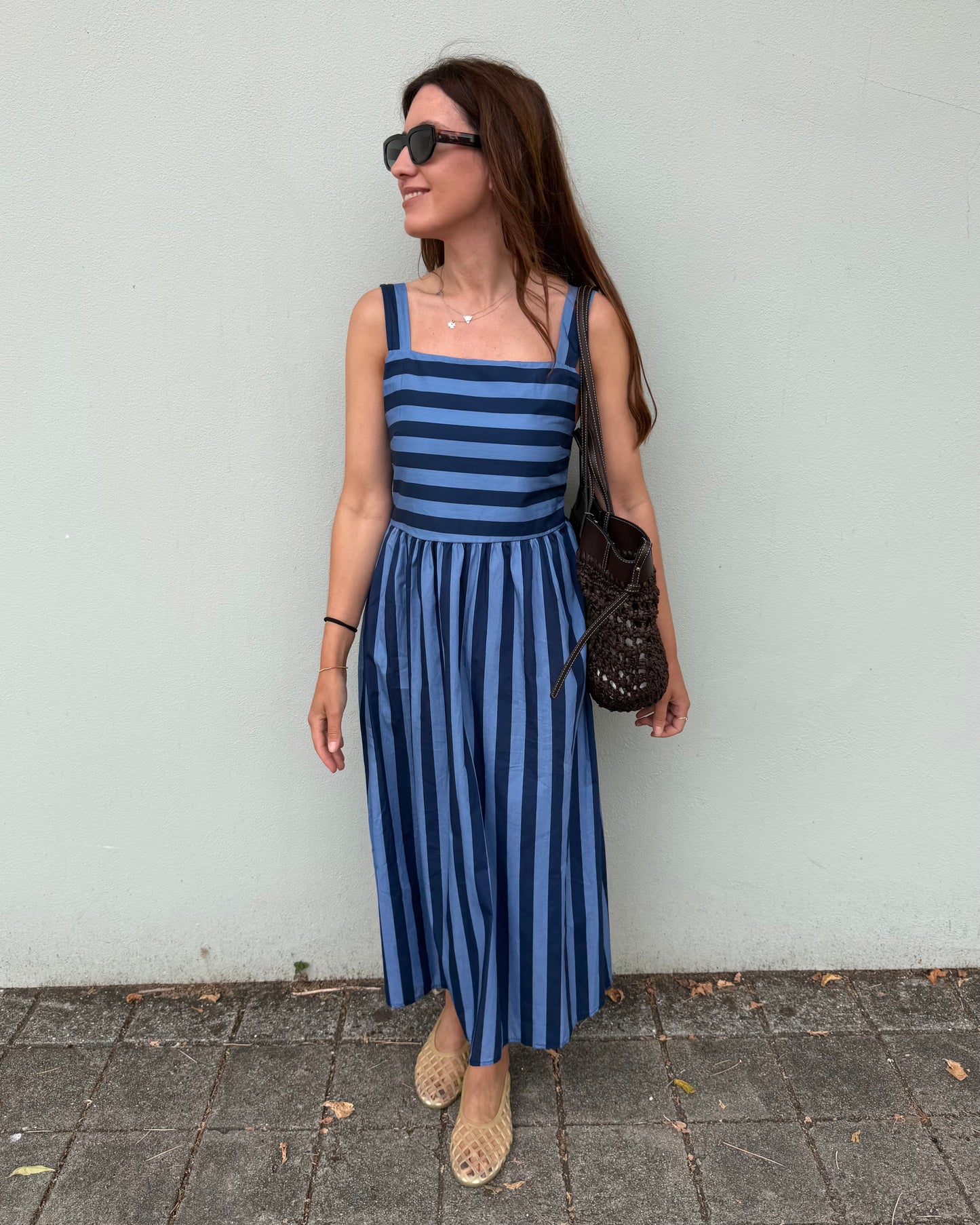Vestido Rayas - Azul