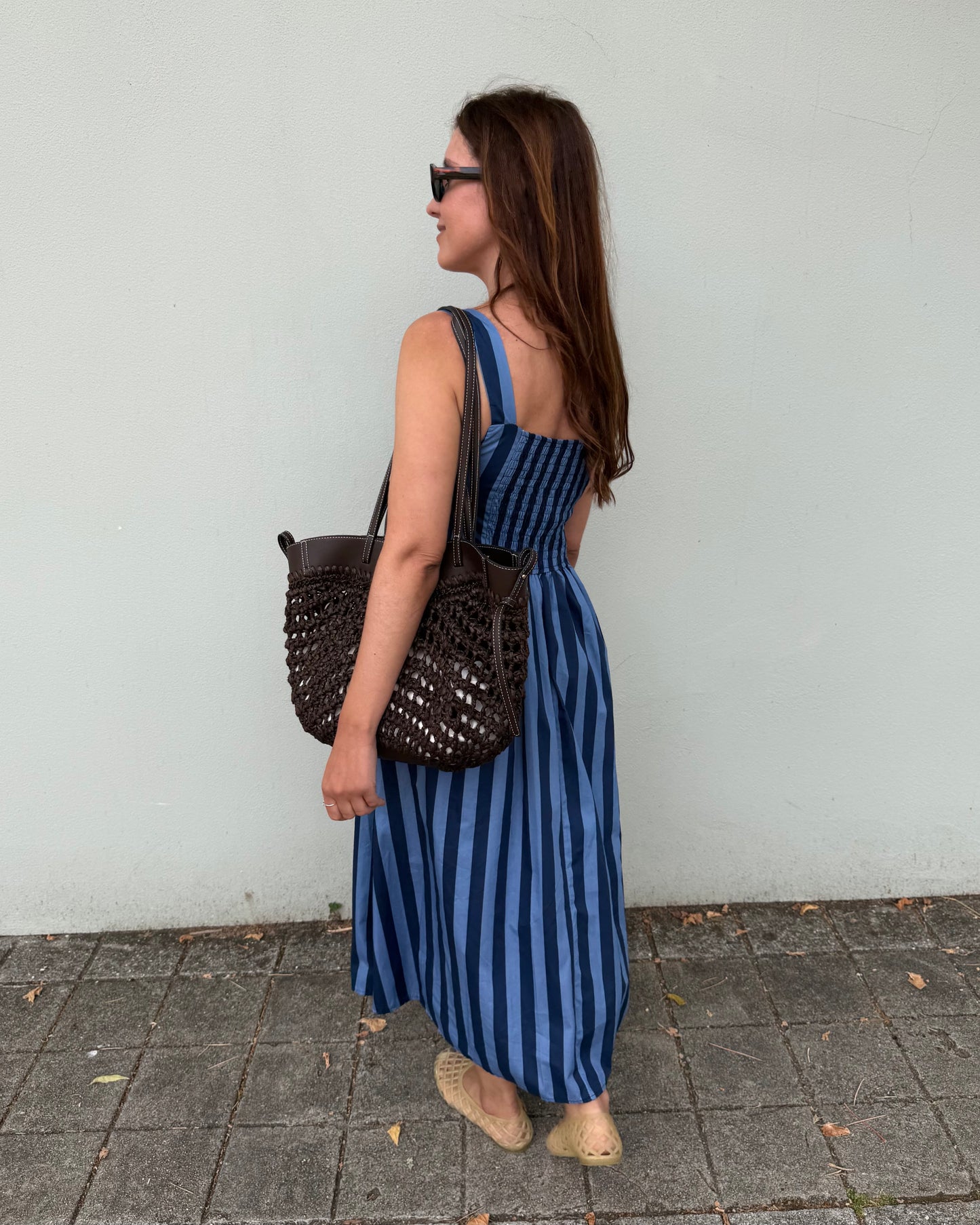 Vestido Rayas - Azul