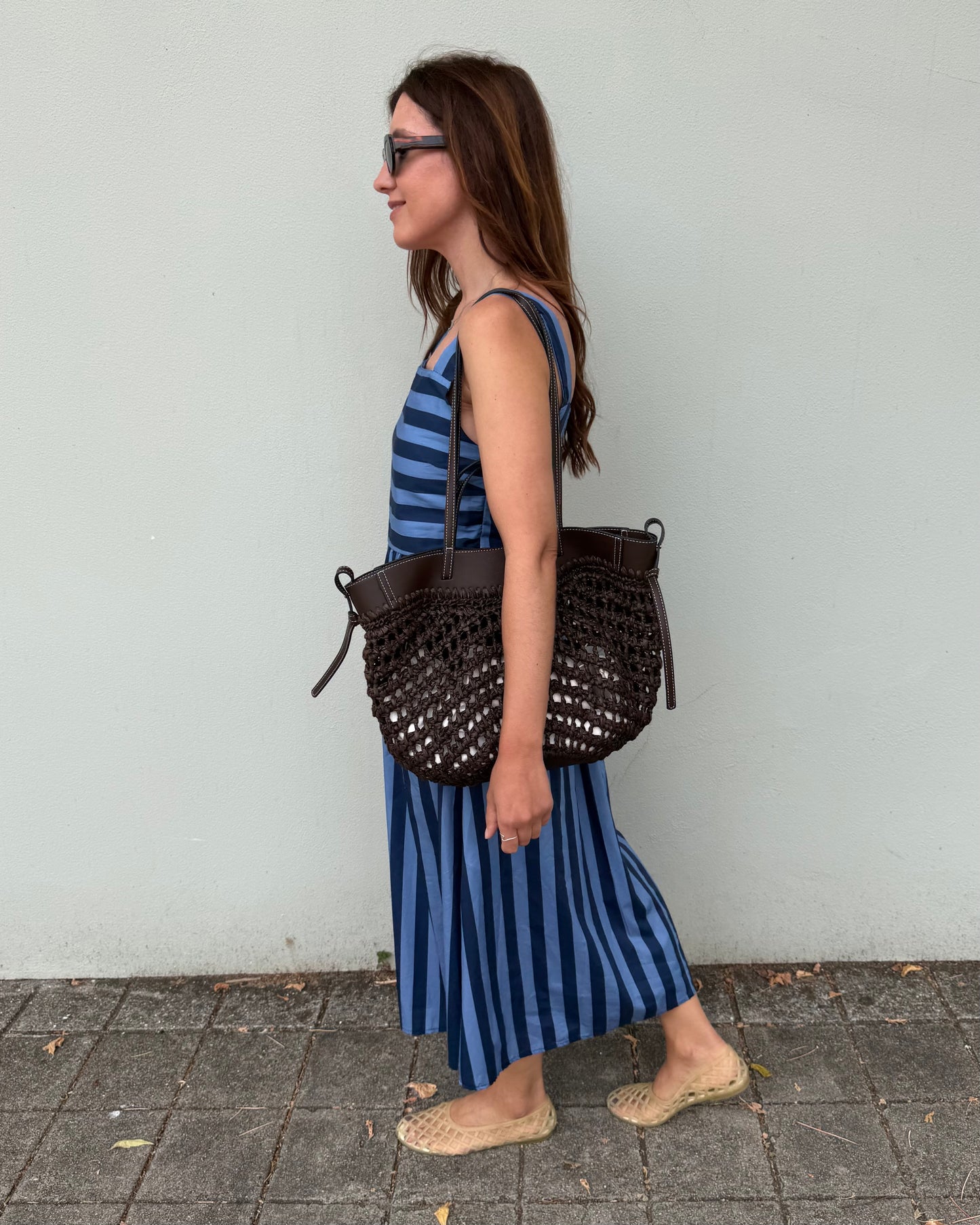 Vestido Rayas - Azul