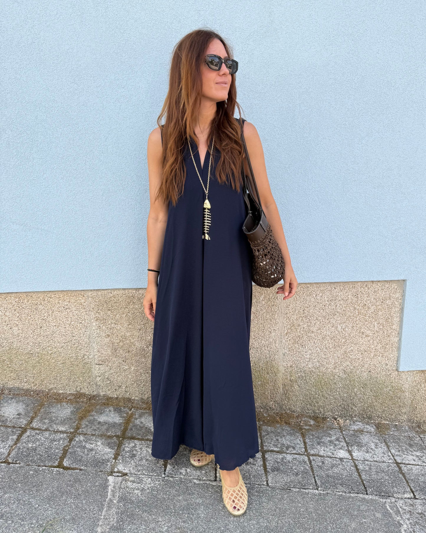 Vestido Sardinha - Azul Marinho