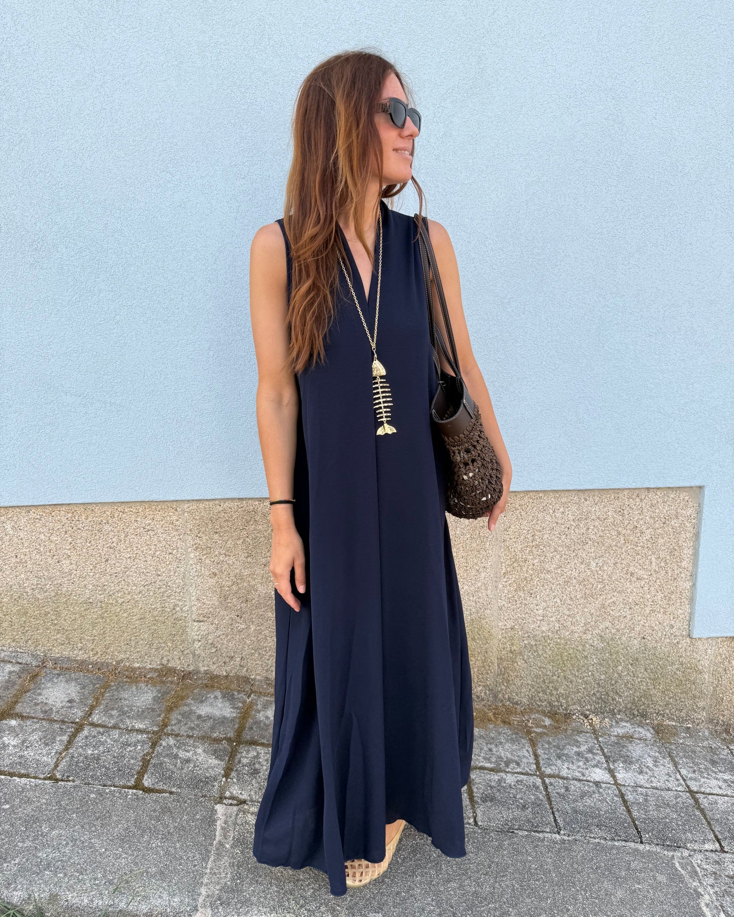 Vestido Sardinha - Azul Marinho