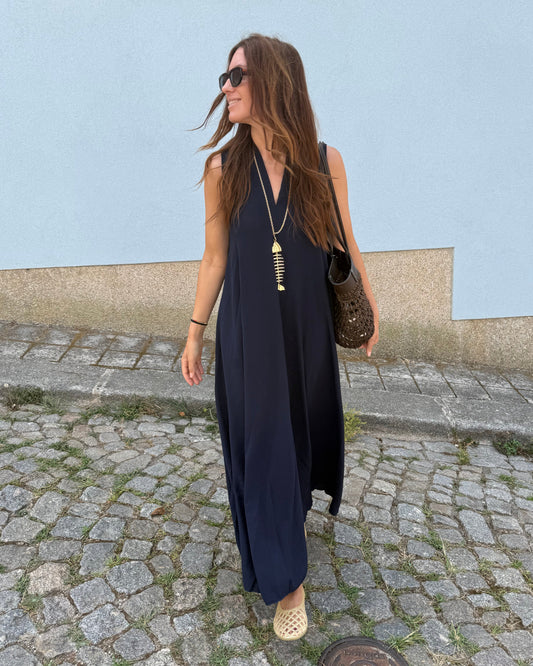 Vestido Sardinha - Azul Marinho