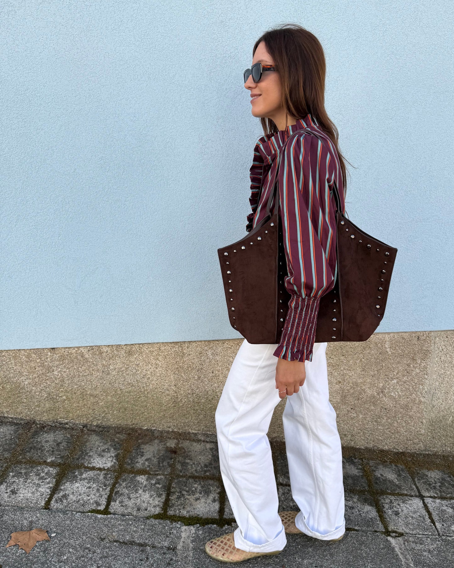 Camisa riscas Bordeaux