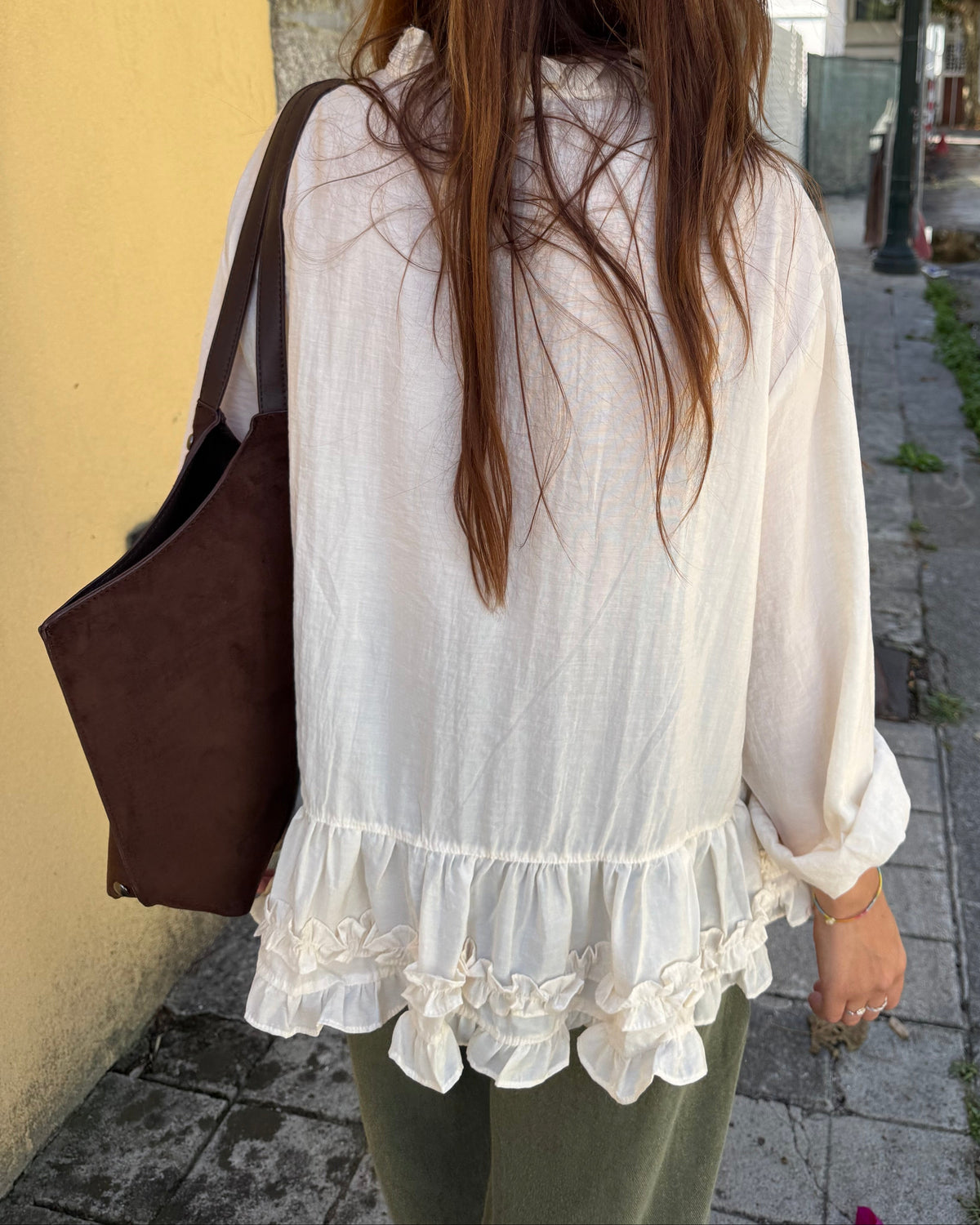 Camisa Folhos Rayon