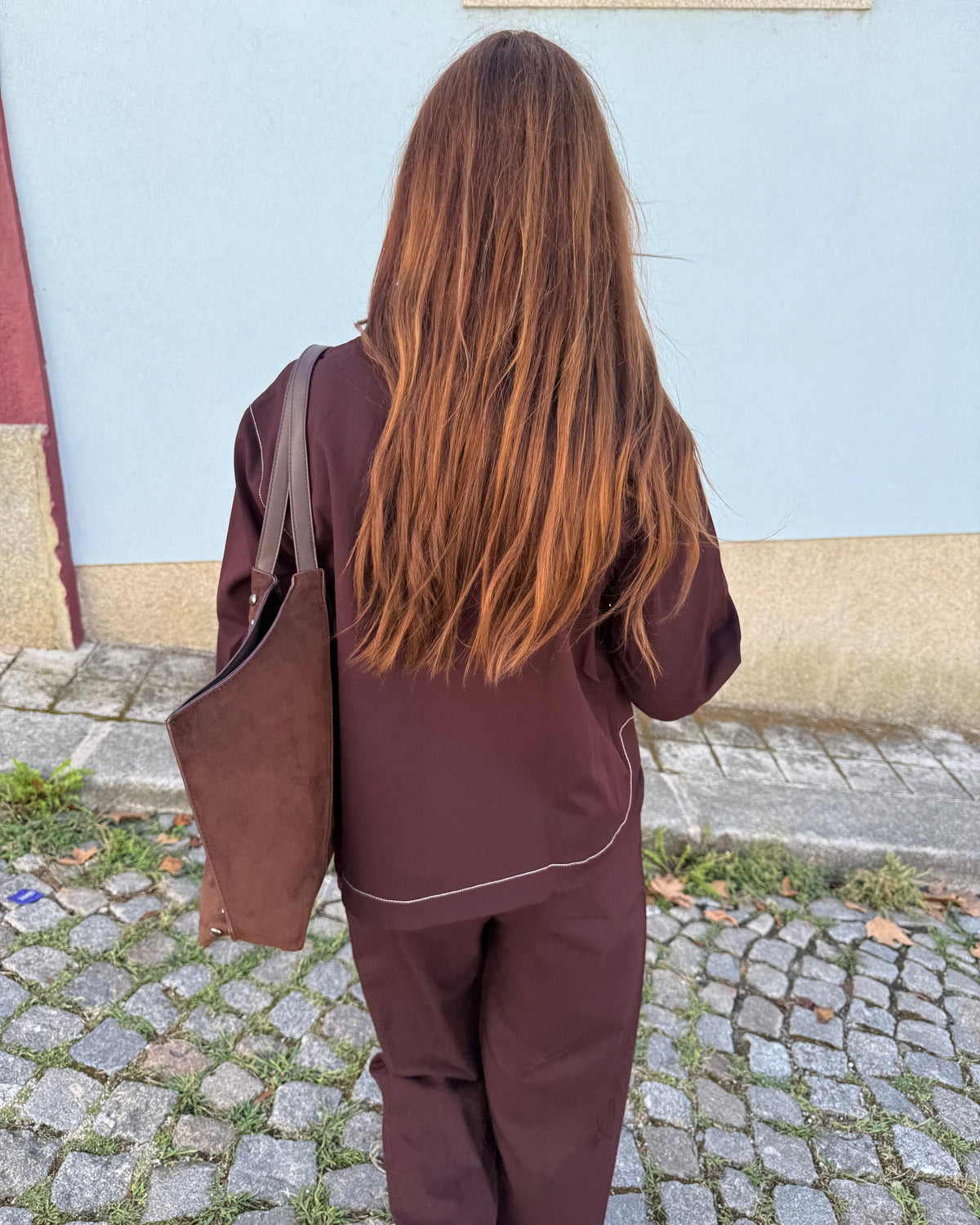Blusa com detalhe de costuras - Bordeaux