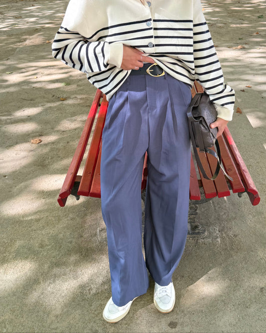 Calças de Alfaiataria Expresso - Azul